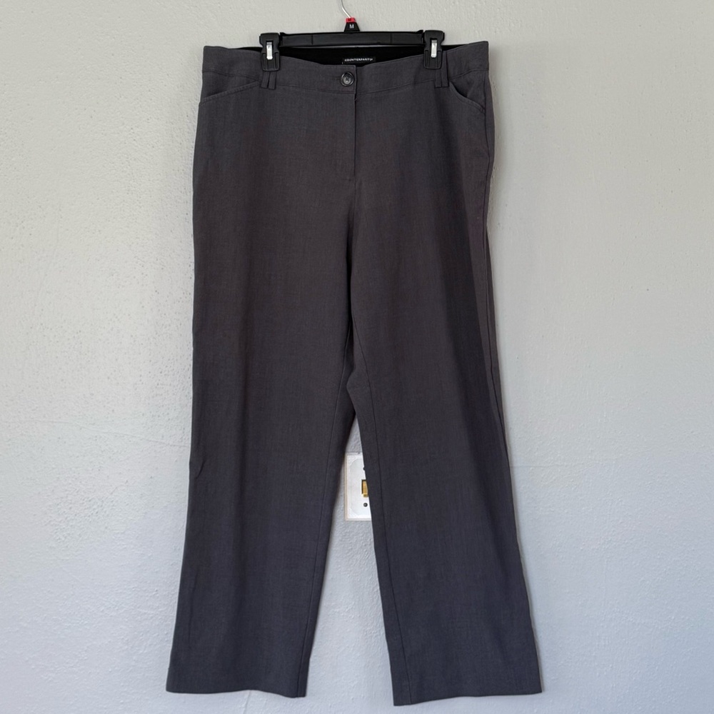 Counterparts Classic Gray Pants office work sz 18W 63% polyester 33% Rayon